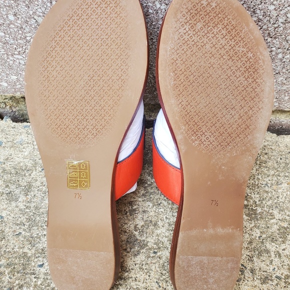 TORY BURCH WOMENS JAMIE THONG LEATHER FLIP FLOP SLIP ON SANDALS SHOES (NWB) - Picture 12 of 13